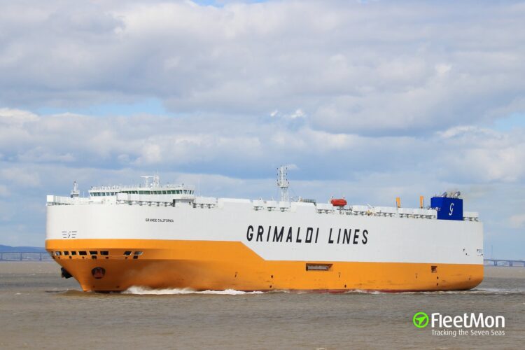 grimaldi car carrier interrupted voyage after fire broke out on cargo deck - news2sea