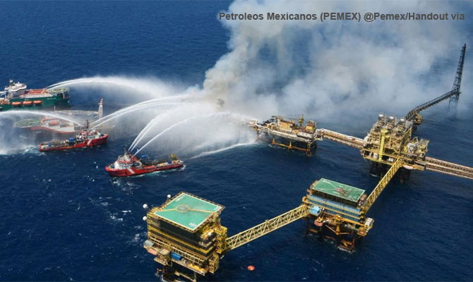 Nohoch Alfa platform fire, Bay of Campeche - News2Sea