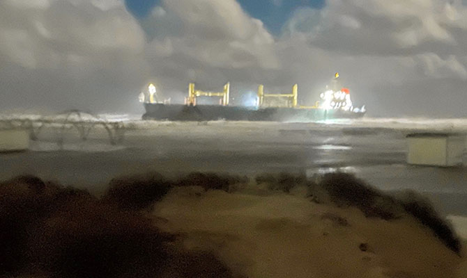 Bulk carrier beached by storm, Russia, Black sea - News2Sea