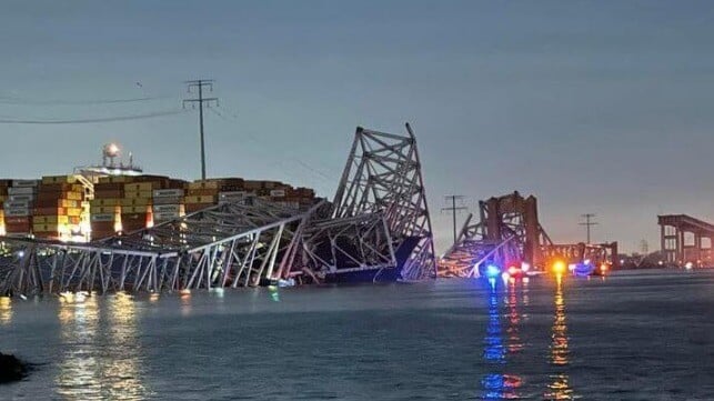 Containership Hits Baltimore Bridge, Causing Collapse - News2Sea